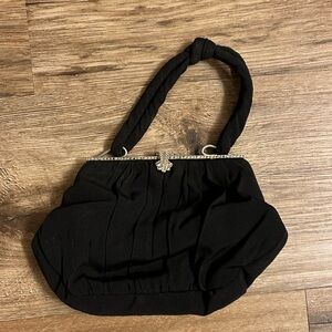 Black vintage hand bag